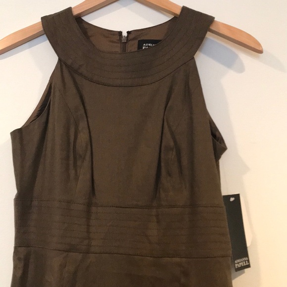 NWT Adrianna Papell linen blend dress - Picture 2 of 6